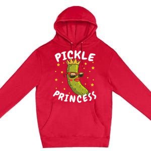 Dill Pickle Princess Girl Gherkin Pickles Lover Premium Pullover Hoodie