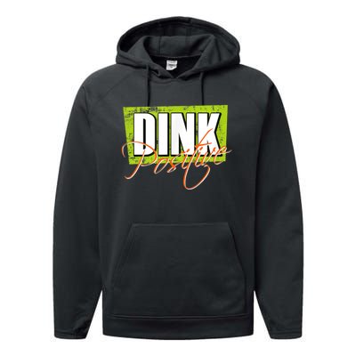 Dink Positive Pickleball Performance Fleece Hoodie