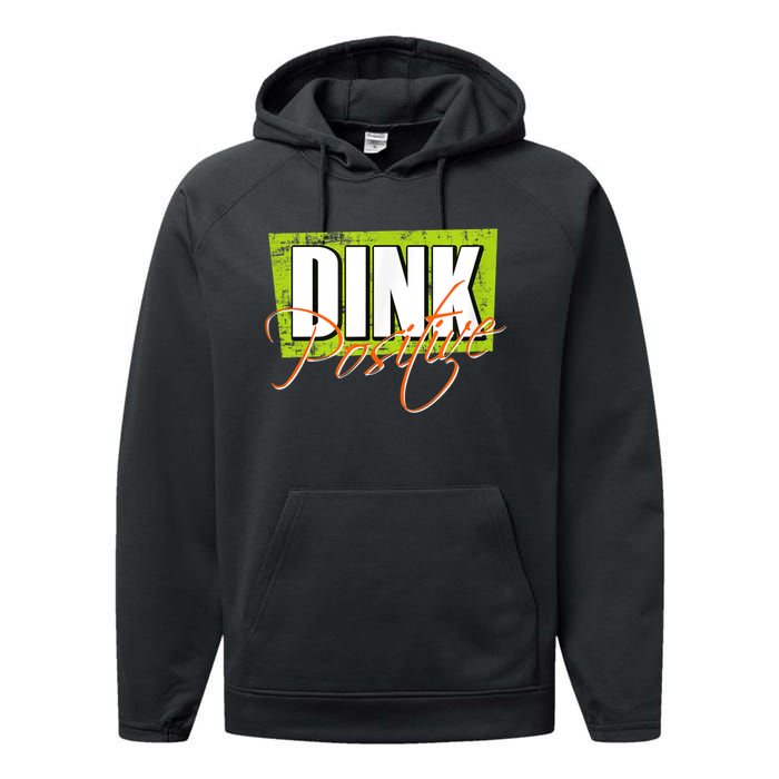 Dink Positive Pickleball Performance Fleece Hoodie