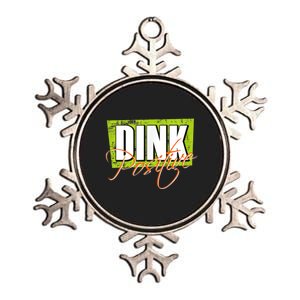 Dink Positive Pickleball Metallic Star Ornament