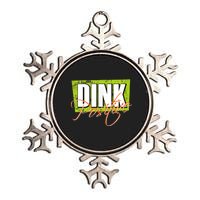 Dink Positive Pickleball Metallic Star Ornament