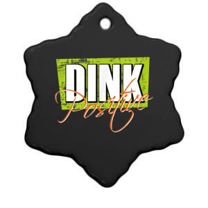 Dink Positive Pickleball Ceramic Star Ornament