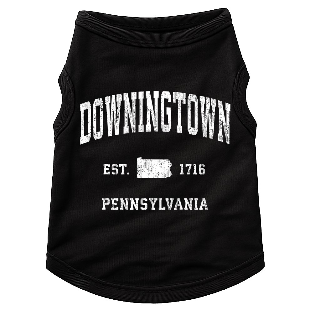 Downingtown Pennsylvania Pa Vintage Athletic Sports Doggie Tank