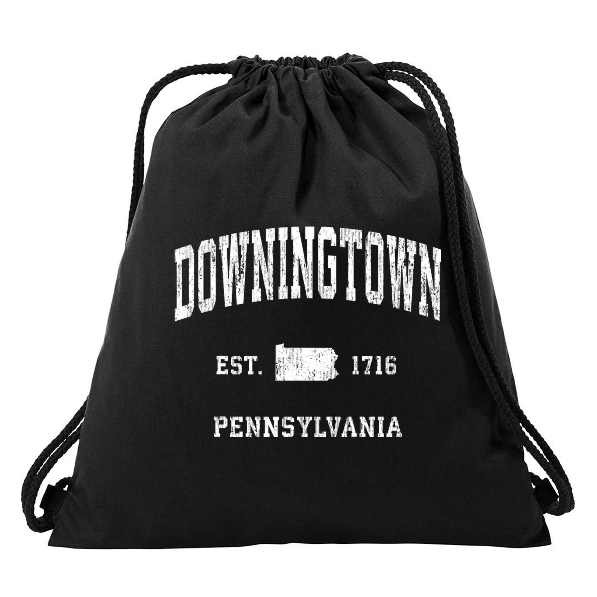 Downingtown Pennsylvania Pa Vintage Athletic Sports Drawstring Bag