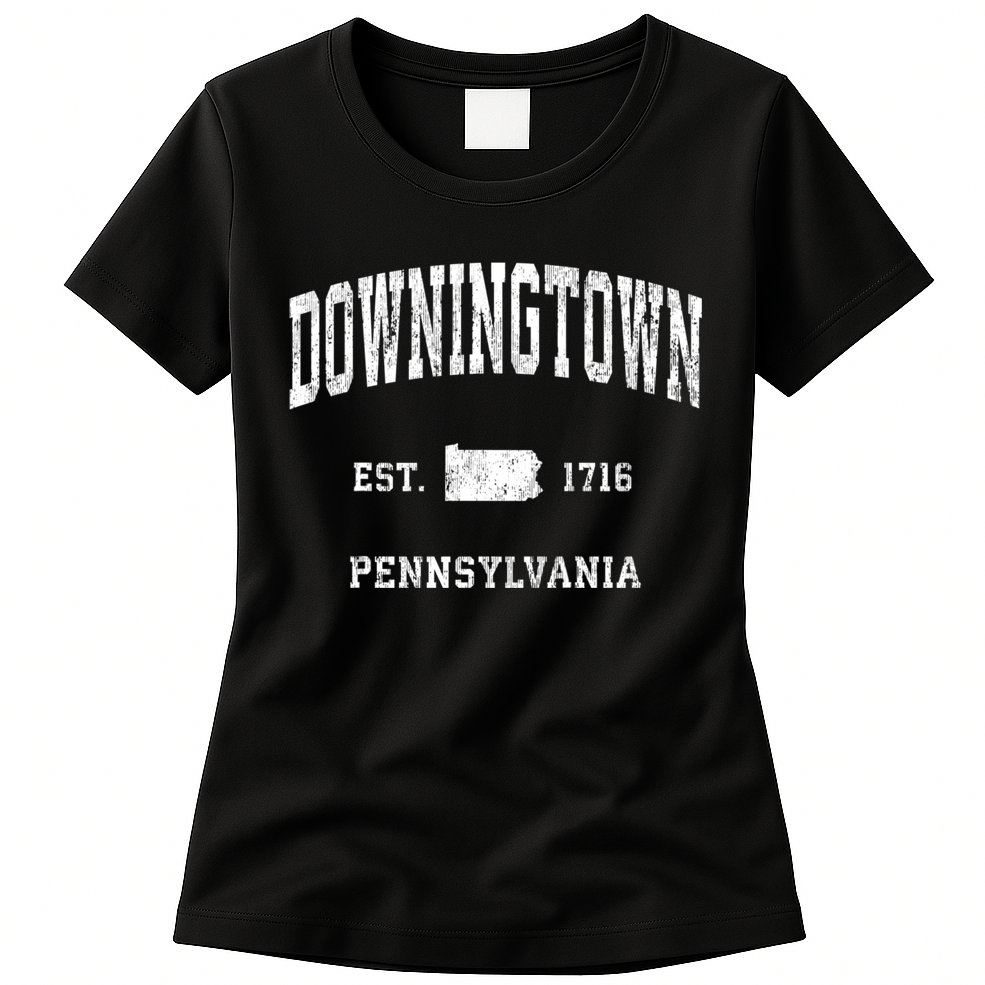 Downingtown Pennsylvania Pa Vintage Athletic Sports Womens T-Shirt