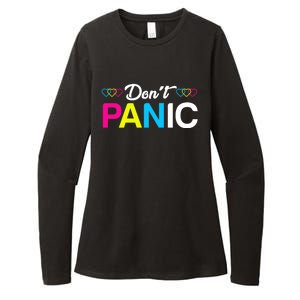 Dont Panic Pansexual Pride Pun Lgbt Rights Humor Art Designe Cool Gift Womens CVC Long Sleeve Shirt