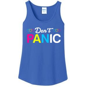 Dont Panic Pansexual Pride Pun Lgbt Rights Humor Art Designe Cool Gift Ladies Essential Tank