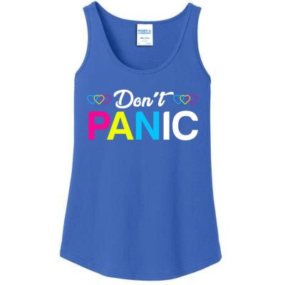 Dont Panic Pansexual Pride Pun Lgbt Rights Humor Art Designe Cool Gift Ladies Essential Tank