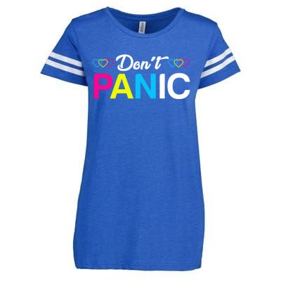 Dont Panic Pansexual Pride Pun Lgbt Rights Humor Art Designe Cool Gift Enza Ladies Jersey Football T-Shirt