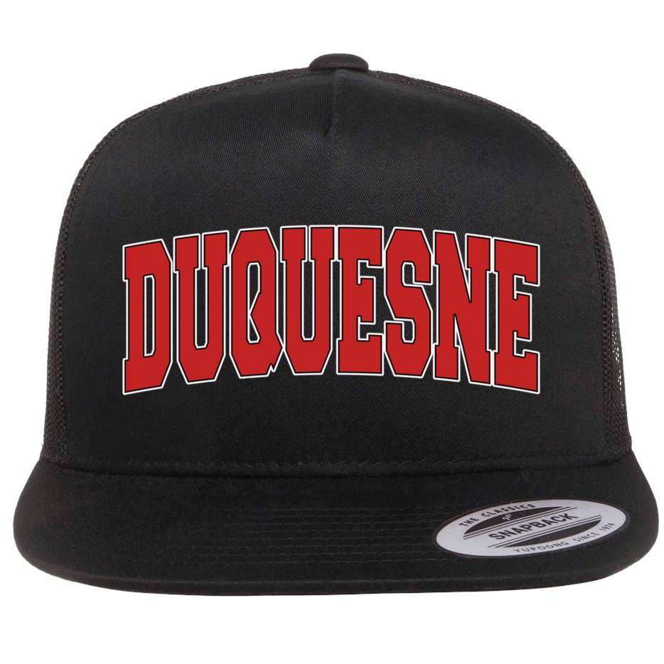 Duquesne Pa Pennsylvania Varsity Style Usa Vintage Sports Gift Flat Bill Trucker Hat
