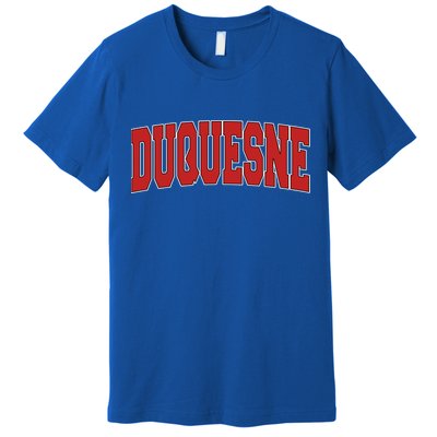 Duquesne Pa Pennsylvania Varsity Style Usa Vintage Sports Gift Premium T-Shirt