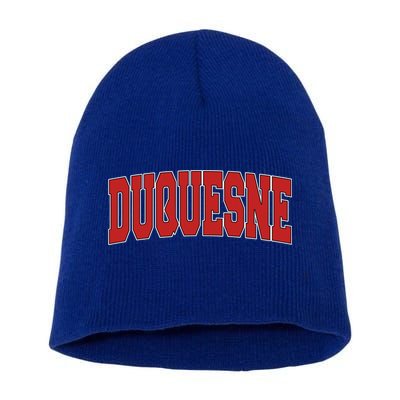 Duquesne Pa Pennsylvania Varsity Style Usa Vintage Sports Gift Short Acrylic Beanie