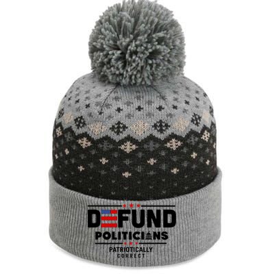 Defund Politicians Patriotically Correct The Baniff Cuffed Pom Beanie