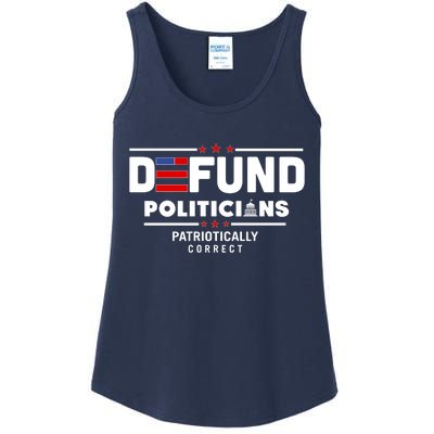 Defund Politicians Patriotically Correct Ladies Essential Tank