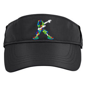 Dabbing Puzzle Piece Love Autism Awareness Adult Drive Performance Visor