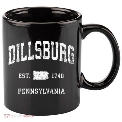 Dillsburg Pennsylvania Pa Vintage Athletic Sports Design 11oz C Handle Ceramic Mug