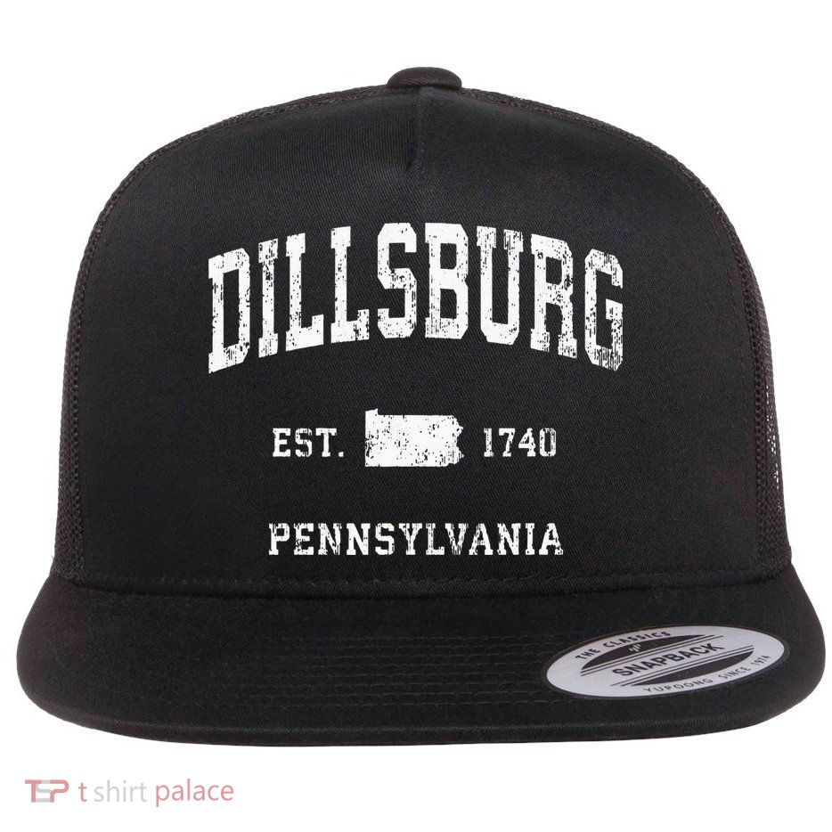 Dillsburg Pennsylvania Pa Vintage Athletic Sports Design Flatbill Hat