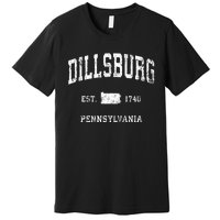 Dillsburg Pennsylvania Pa Vintage Athletic Sports Design Premium T-Shirt