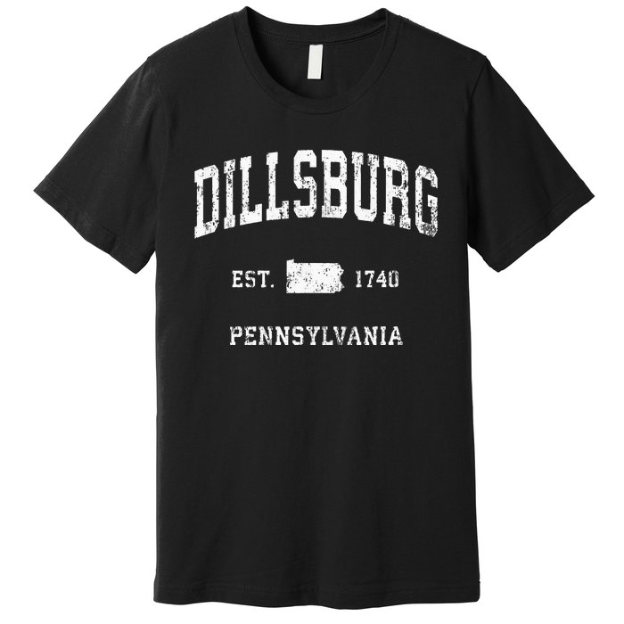 Dillsburg Pennsylvania Pa Vintage Athletic Sports Design Premium T-Shirt