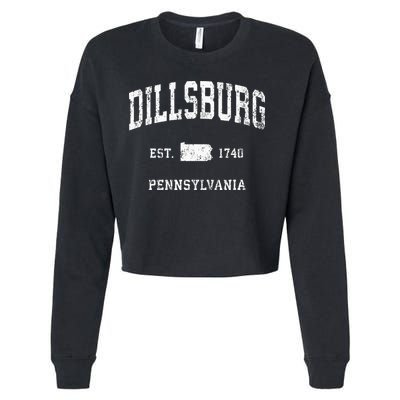 Dillsburg Pennsylvania Pa Vintage Athletic Sports Design Cropped Pullover Crew