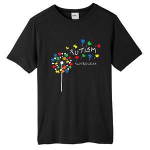 Dandelion Puzzle Piece Cool Autism Awareness Gift Tall Fusion ChromaSoft Performance T-Shirt