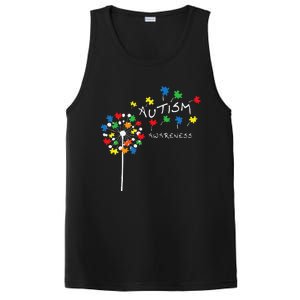 Dandelion Puzzle Piece Cool Autism Awareness Gift PosiCharge Competitor Tank