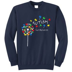 Dandelion Puzzle Piece Cool Autism Awareness Gift Sweatshirt