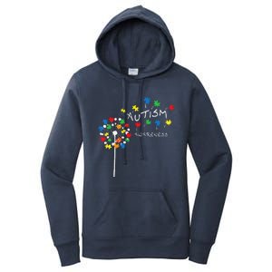 Dandelion Puzzle Piece Cool Autism Awareness Gift Women's Pullover Hoodie