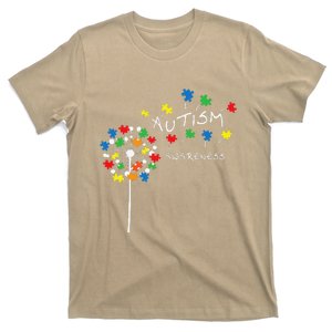 Dandelion Puzzle Piece Cool Autism Awareness Gift T-Shirt