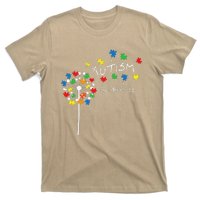 Dandelion Puzzle Piece Cool Autism Awareness Gift T-Shirt