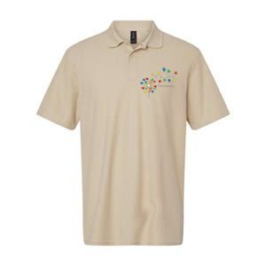 Dandelion Puzzle Piece Cool Autism Awareness Gift Softstyle Adult Sport Polo