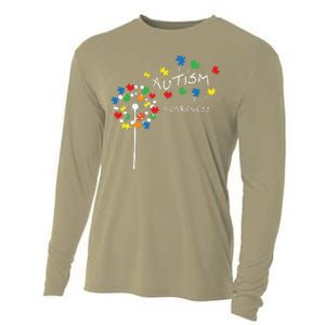 Dandelion Puzzle Piece Cool Autism Awareness Gift Cooling Performance Long Sleeve Crew