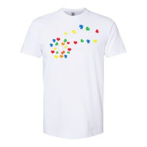 Dandelion Puzzle Piece Cool Autism Awareness Gift Softstyle CVC T-Shirt