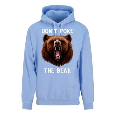 DonT Poke Papa Bear Or Mama Bear Grouchy Bear Gift Unisex Surf Hoodie