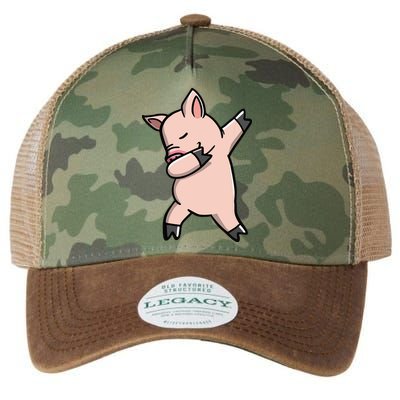 Dabbing Piggy Piglet Costume Legacy Tie Dye Trucker Hat