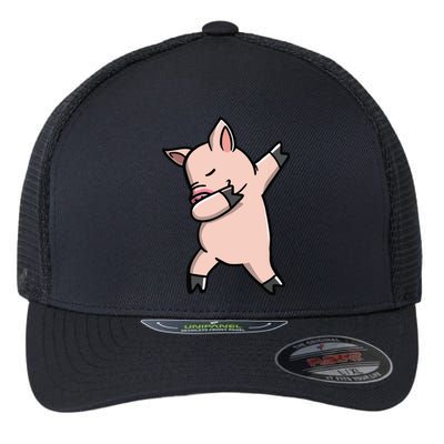 Dabbing Piggy Piglet Costume Flexfit Unipanel Trucker Cap