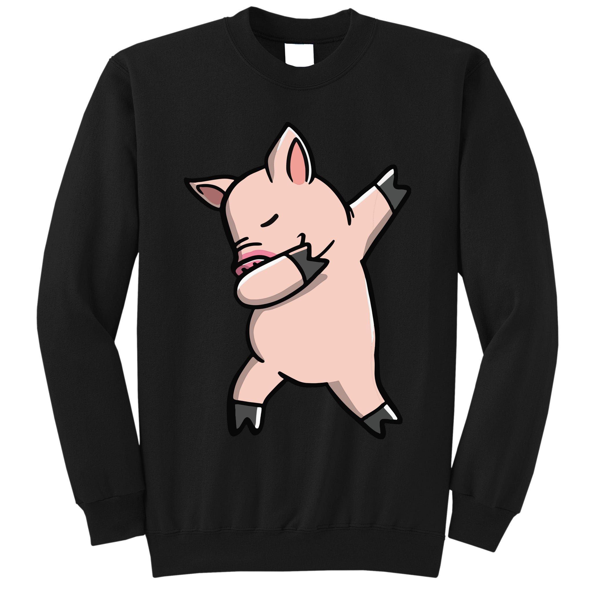 Dabbing Piggy Piglet Costume Tall Sweatshirt