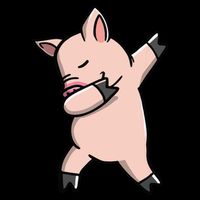 Dabbing Piggy Piglet Costume Tall Sweatshirt