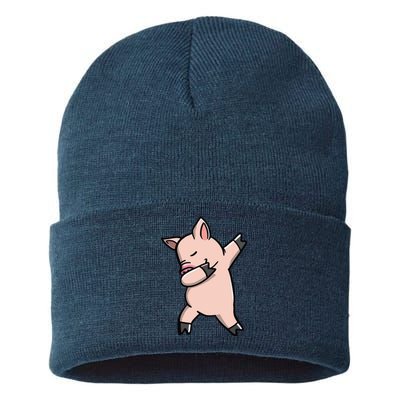 Dabbing Piggy Piglet Costume Sustainable Knit Beanie