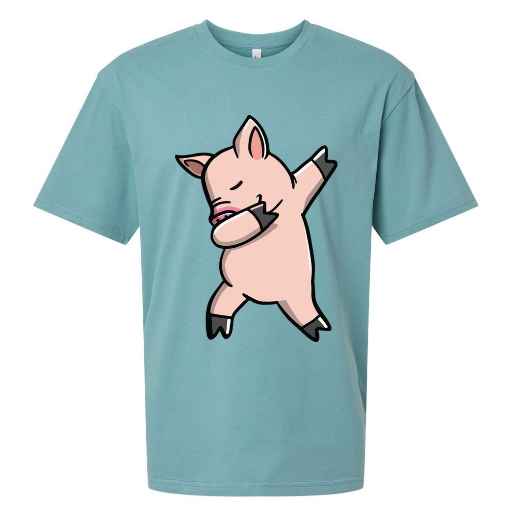 Dabbing Piggy Piglet Costume Sueded Cloud Jersey T-Shirt
