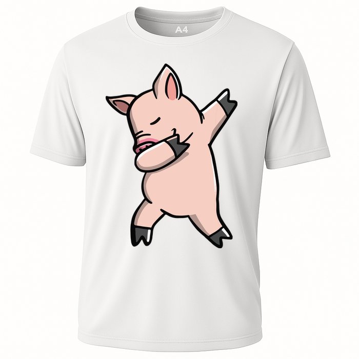 Dabbing Piggy Piglet Costume Cooling Performance Crew T-Shirt