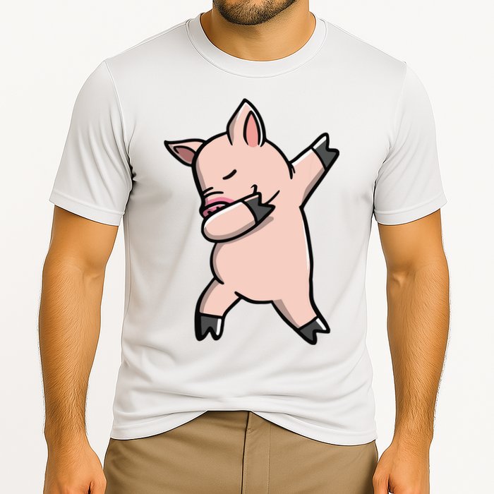 Dabbing Piggy Piglet Costume Cooling Performance Crew T-Shirt