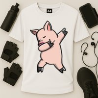 Dabbing Piggy Piglet Costume Cooling Performance Crew T-Shirt
