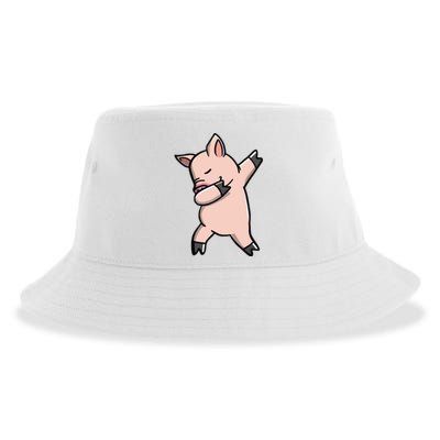 Dabbing Piggy Piglet Costume Sustainable Bucket Hat