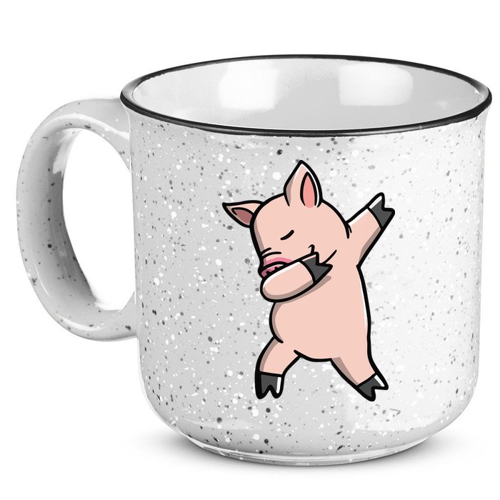Dabbing Piggy Piglet Costume 15oz Campfire Ceramic Mug