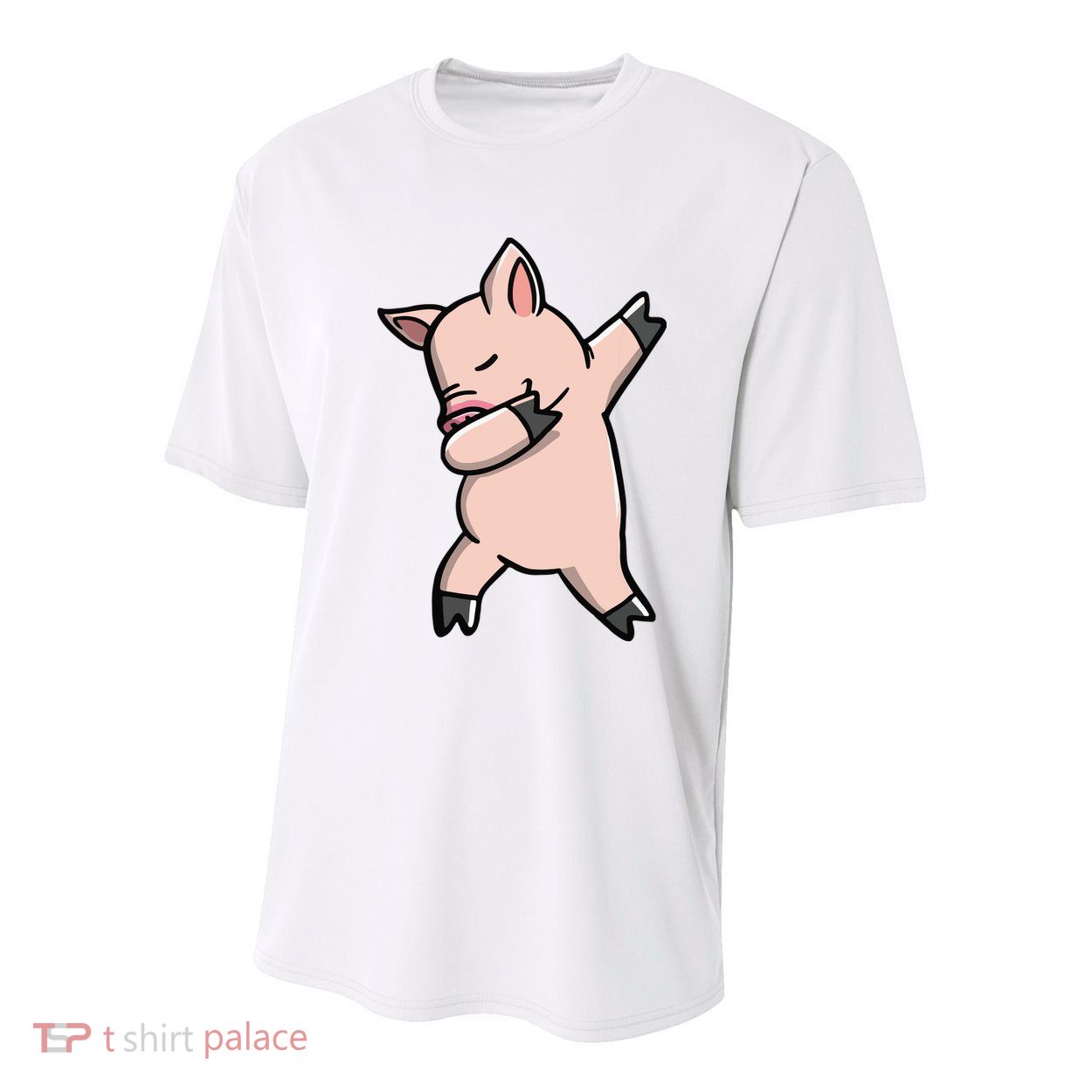 Dabbing Piggy Piglet Costume Youth Performance Sprint T-Shirt