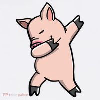 Dabbing Piggy Piglet Costume Poster