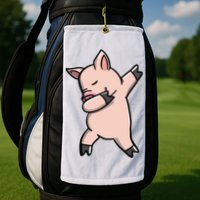 Dabbing Piggy Piglet Costume Golf Towel