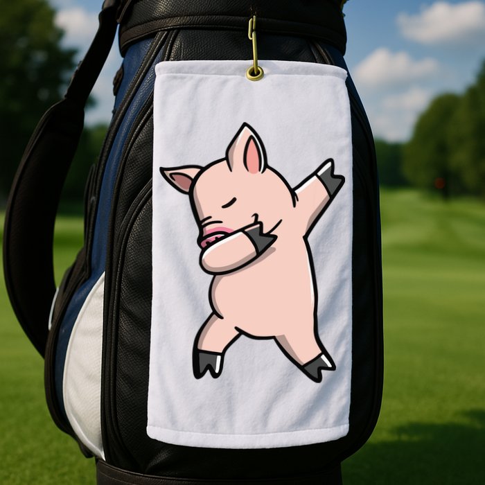 Dabbing Piggy Piglet Costume Golf Towel