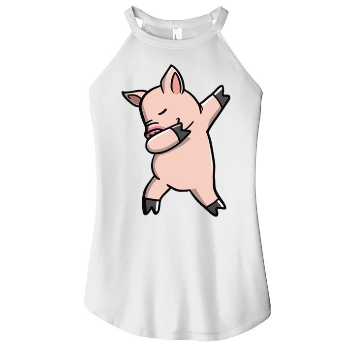 Dabbing Piggy Piglet Costume Women's Perfect Tri Rocker Tank